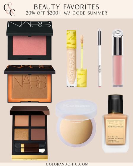 Beauty favorites of mine including Kosas concealer, tom ford quad, nars blush and more that are 20% off on purchases of $200+ with code SUMMER! Up to 30% off when you spend $1000+


#LTKSaleAlert #LTKBeauty