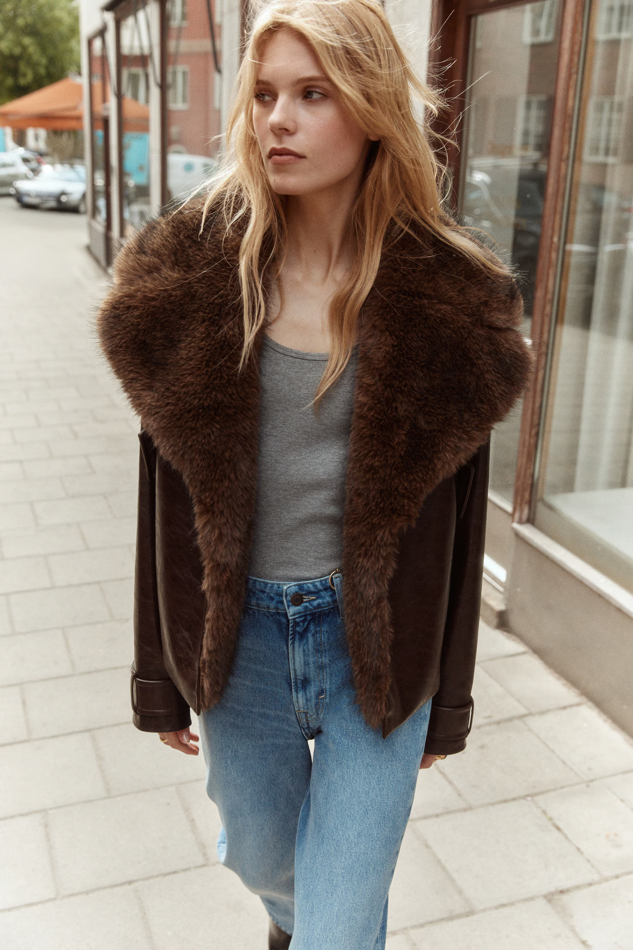 Biker Jacket with Collar | H&M (US + CA)