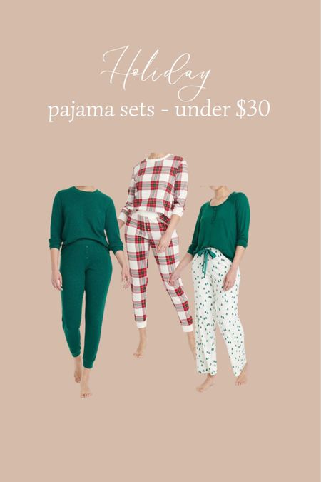 Christmas pajamas from Target. Pajama sets for her under $30. 

#LTKSeasonal #LTKfindsunder50 #LTKHoliday