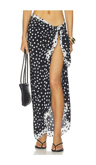 Leslie Amon Sarong in Black. | Revolve Clothing (Global)