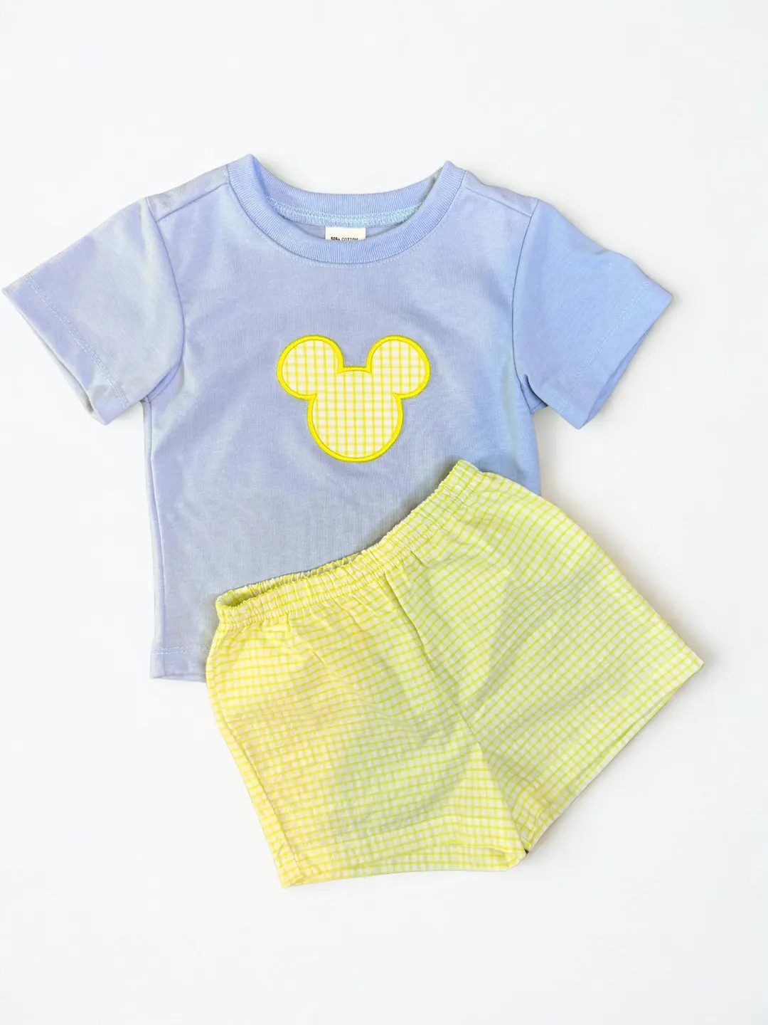 Boys Gingham Mouse Short Set | Etsy (US)