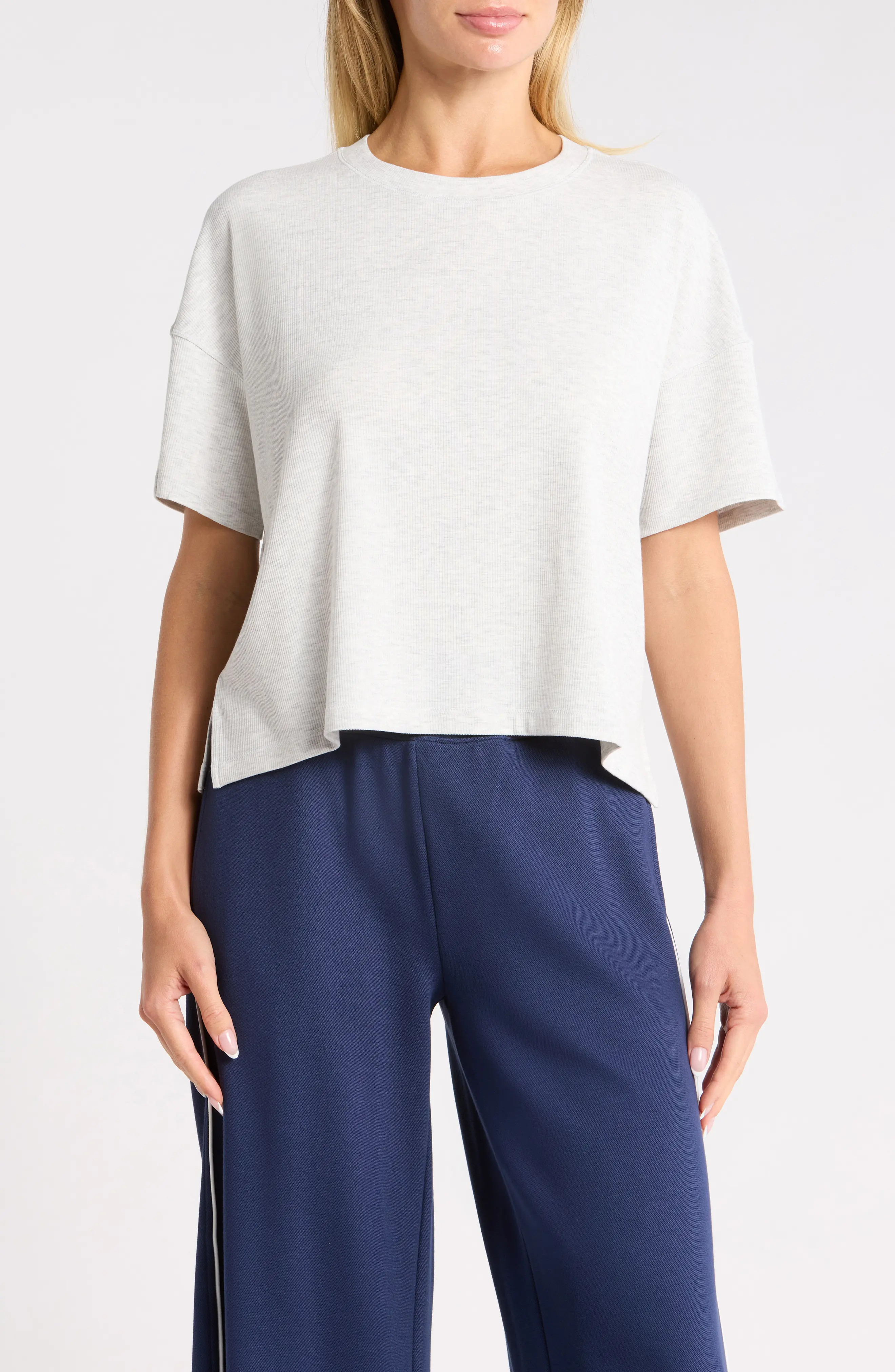 Heavenly Ribbed Deluxe Boxy Crop T-Shirt (Women) | Nordstromrack | Nordstrom Rack