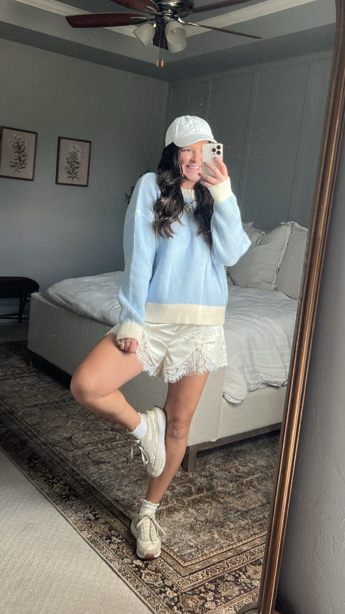 Cutest outfit for early fall! I loved dressing this outfit down for a more comfy casual cute look that’s a bit more functional as a mom. Would be so cute runnning errands. Wearing true size medium in sweater & shorts. Use code ITSNIKKI15 for 15% off $70+

Mom outfit / comfy outfit / comfy mom outfit / early fall outfit / comfy but cute / casual cute / comfy cute / SAHM outfit / weekend outfit / everyday fall outfit everyday outfit / sports mom outfit / girls night / girls weekend / cute outfit / fall outfit / early fall outfit / transition style / cupshe / blue sweater / mom outfit / comfy cute outfit / lace shorts / satin lace shorts

#LTKootd #LTKmomlife