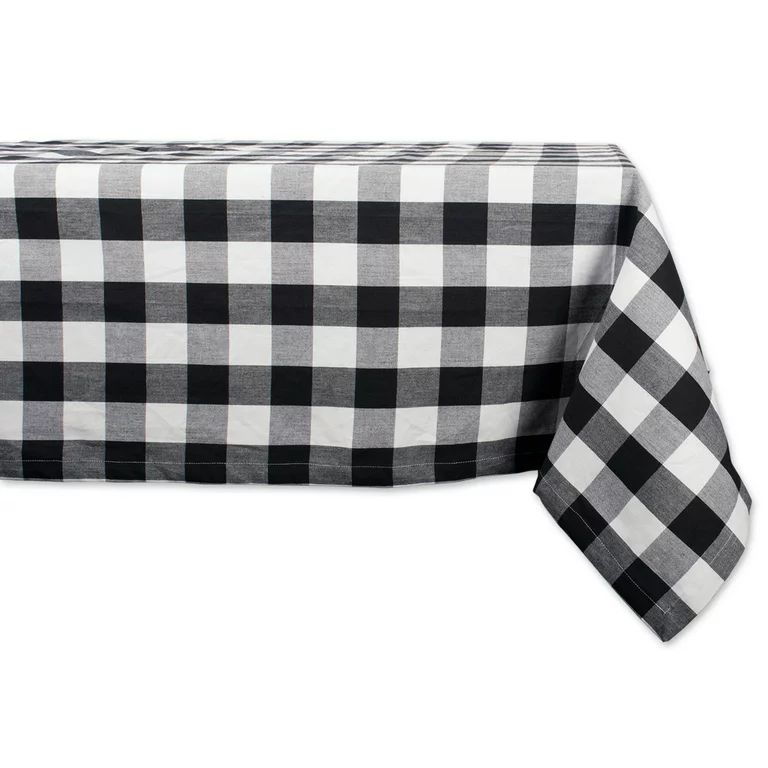 DII Black Buffalo Check Tablecloth, 52" x 52", 100% Cotton - Walmart.com | Walmart (US)