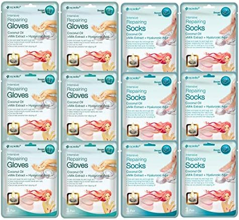 Epielle Intensive Repairing Masks for Hand and Foot (Glove & Socks-12pk) Dry Hand, Dry & Cracked ... | Amazon (US)