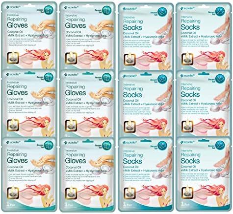 Epielle Intensive Repairing Masks for Hand and Foot (Glove & Socks-12pk) Dry Hand, Dry & Cracked ... | Amazon (US)