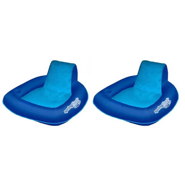 SwimWays Spring Float SunSeat Comfortable Summertime Relaxation Lounge Seat with Cup Holder for W... | Target