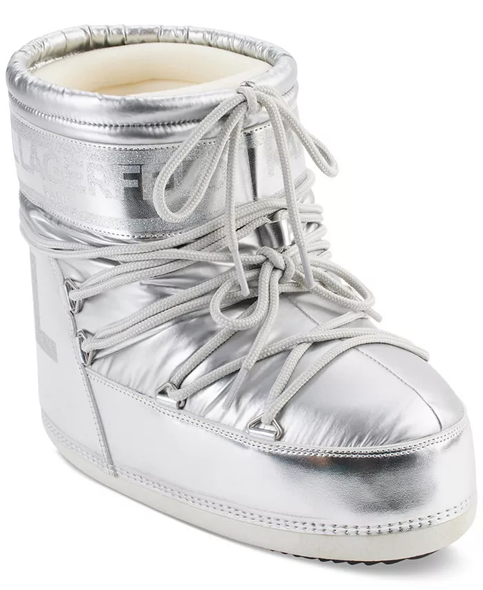 Karl Lagerfeld Paris Karl Lagerfeld Women's Pavan Lace-Up Cold-Weather Boots & Reviews - Boots - ... | Macys (US)