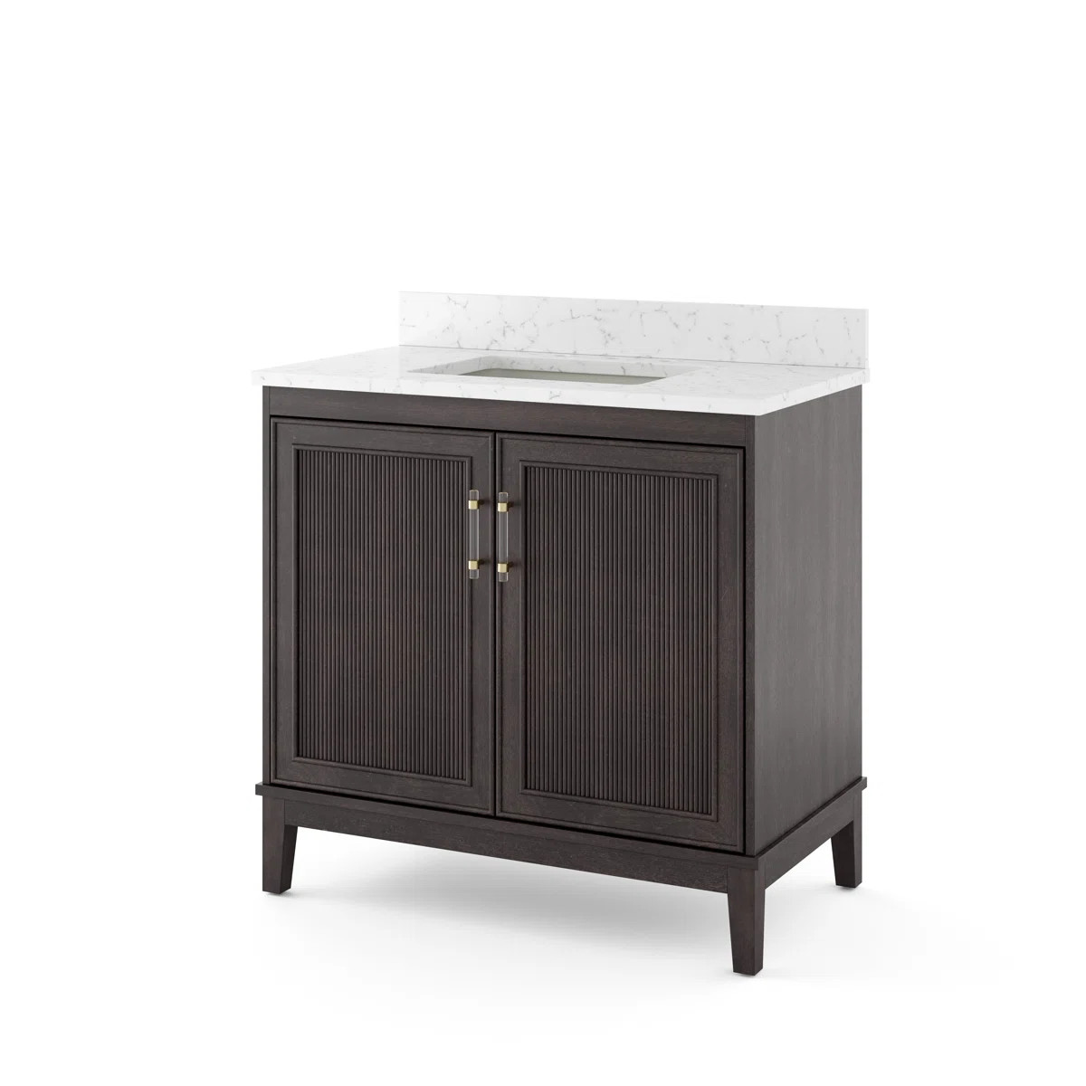 Sianni 36" Single Bathroom Vanity with Quartz Top | Wayfair North America