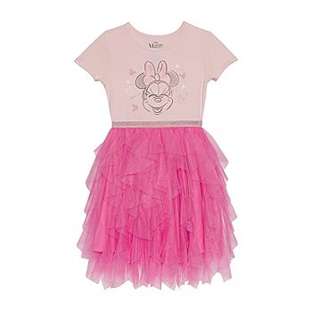 Disney Collection Little & Big Girls Short Sleeve Cap Sleeve Minnie Mouse Tutu Dress | JCPenney