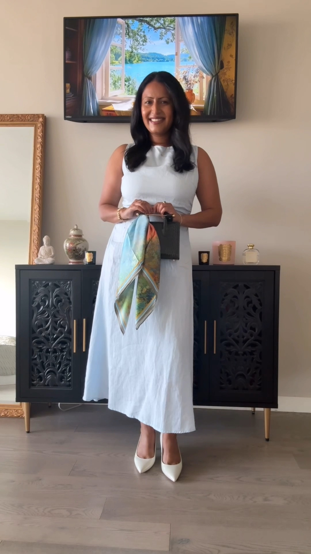 Feeling the summer blues in Goelia linen dress 🩵

#LTKootd #LTKgrwm #LTKPetite