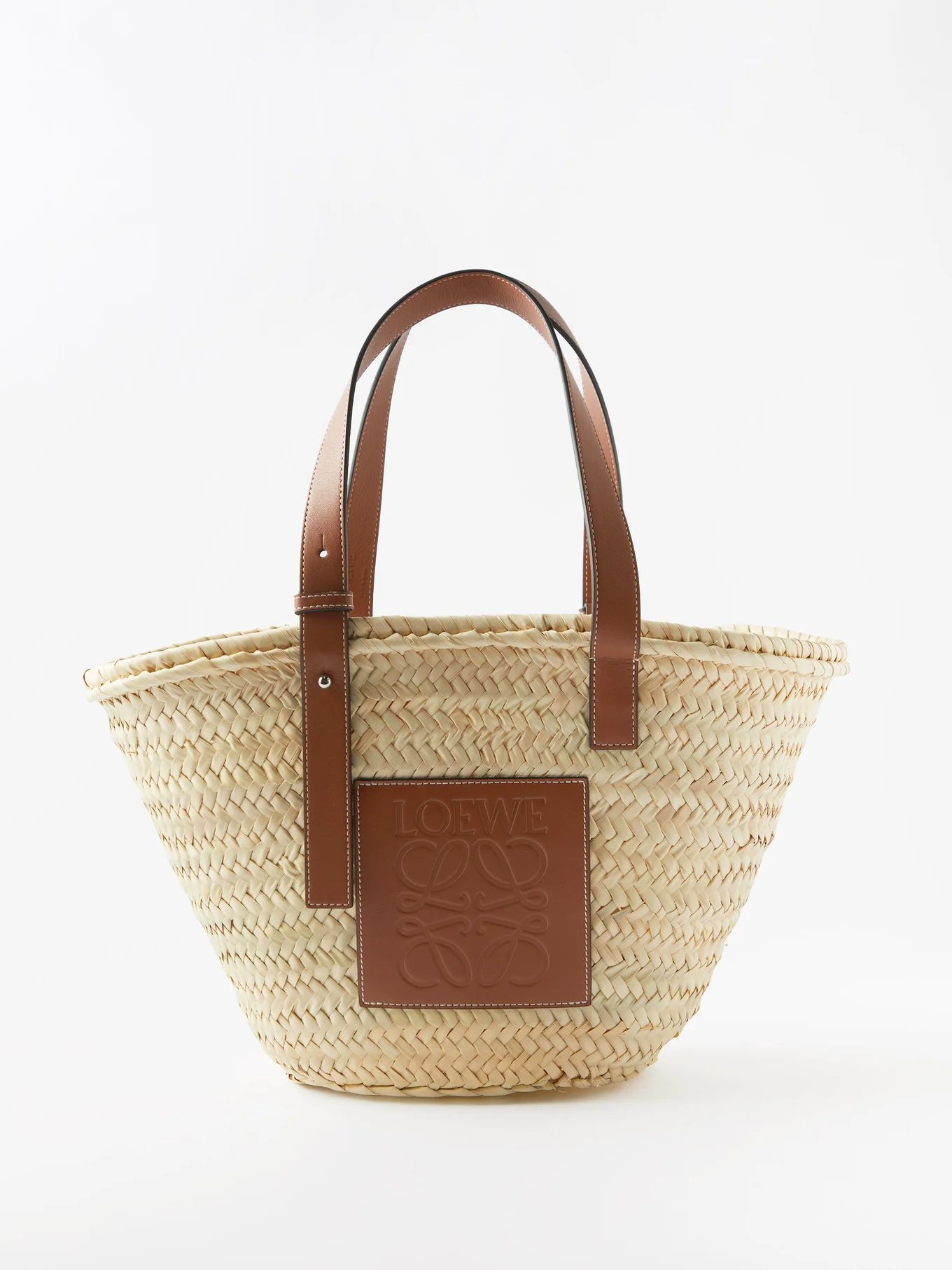 Medium raffia basket bag | Loewe | Matches (US)