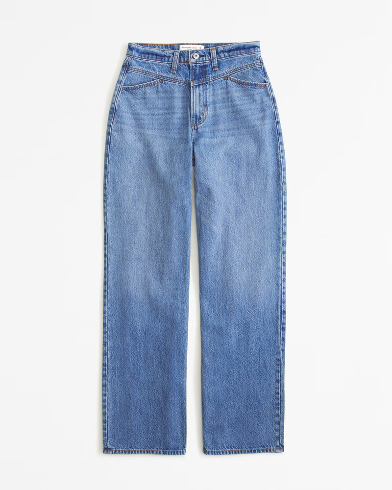 Curve Love High Rise Loose Jean | Abercrombie & Fitch (US)