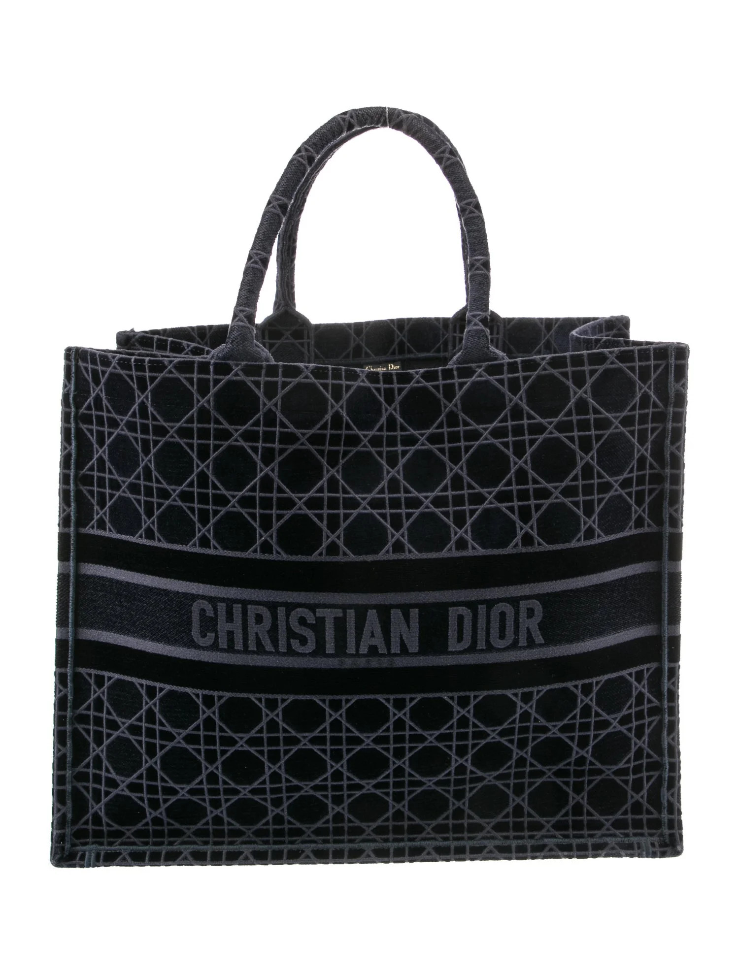 Large Cannage Embroidery Book Tote | The RealReal