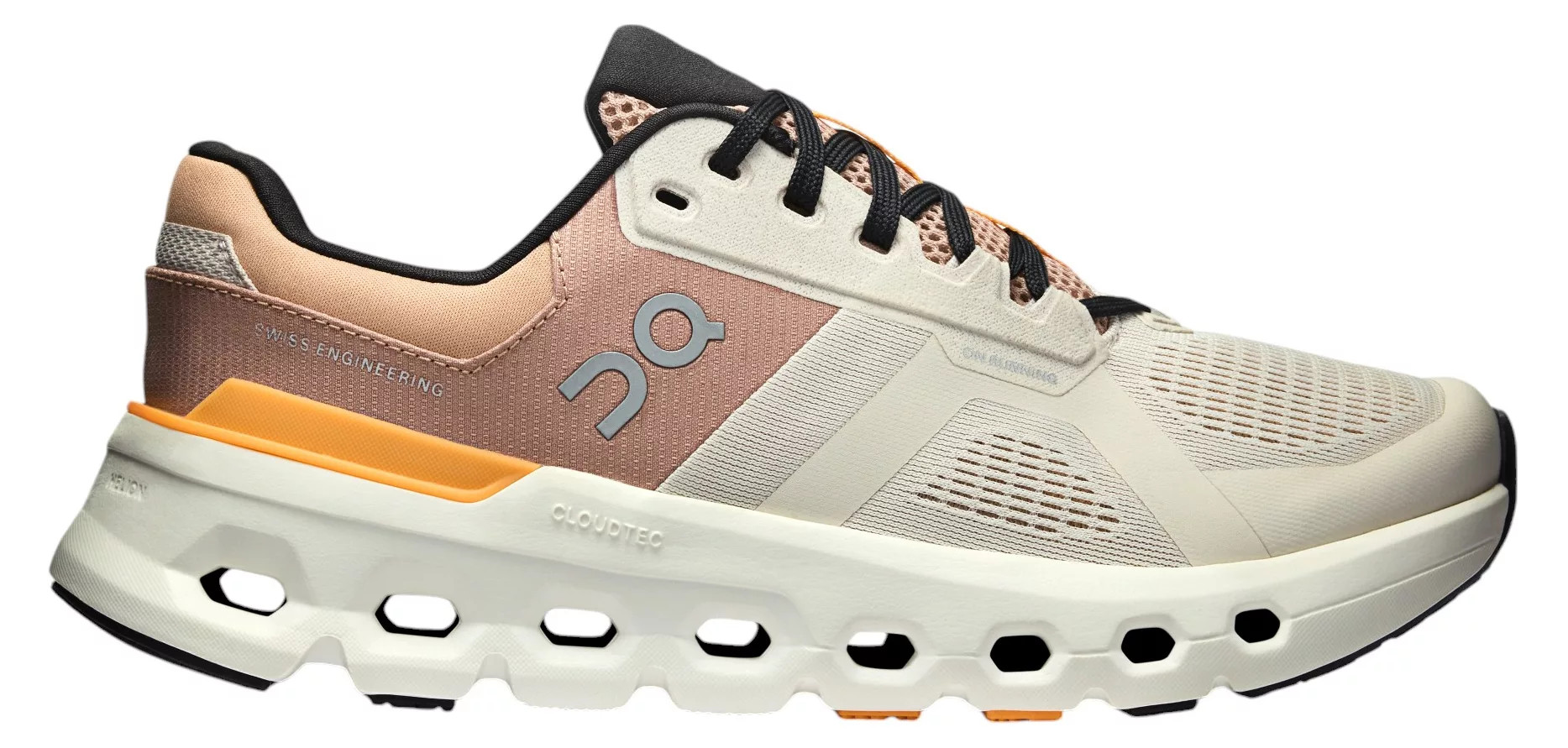 On Women's Cloudrunner 2 Running Shoes, 9.5 W, Chalk Pearl/Orange | DICK'S Sporting Goods