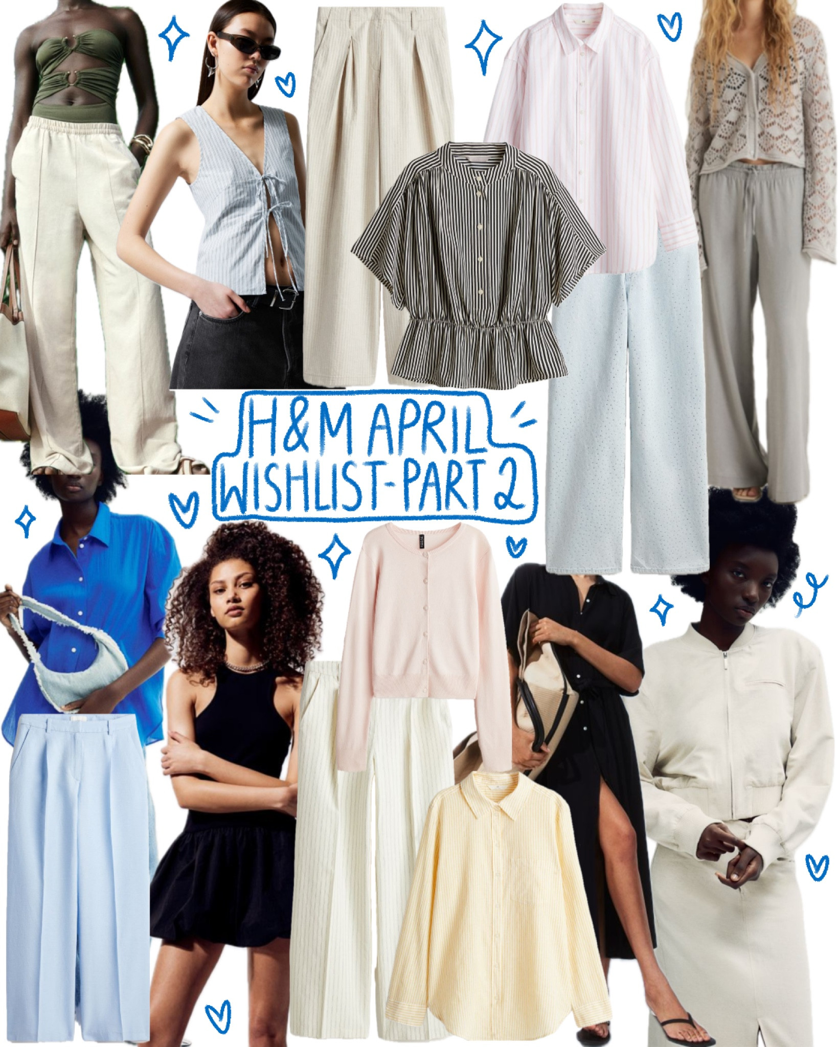 H&M April Wishlist Part 2!
Summer outfit inspo, spring outfit inspo, brunch outfit, workwear outfit, striped linen shirts, striped trousers, linen trousers, jeans and a nice top, ganni, summer dress, bomber jacket, bubble skirt, puff ball skirtt

#LTKfindsunder100 #LTKworkwear #LTKstyletip