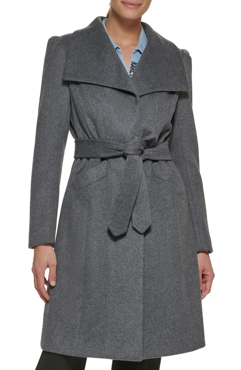 Wool Belted Wrap Coat | Nordstrom