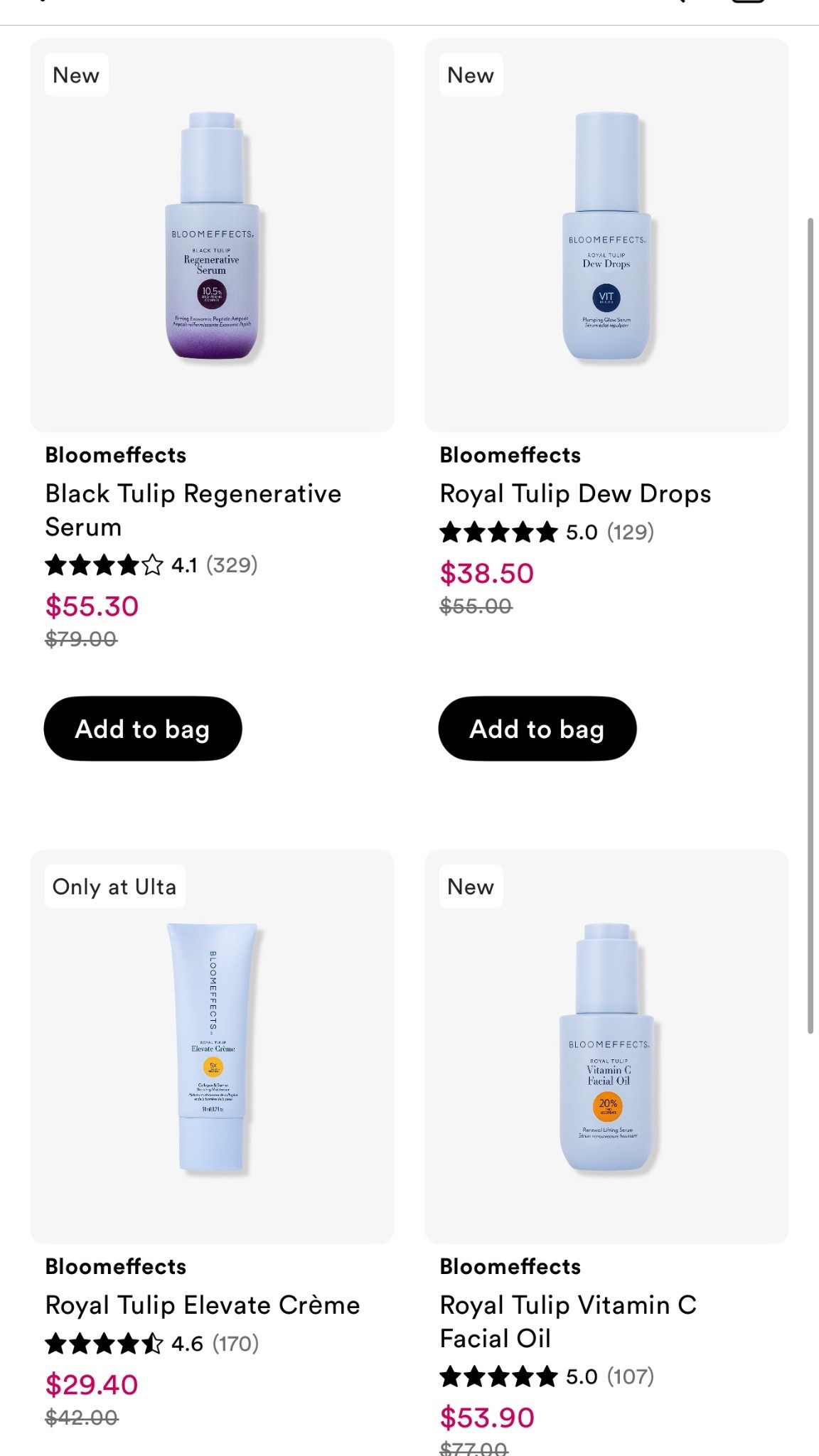 some of my favorite bloom effects products are on sale rn at ulta beauty! 