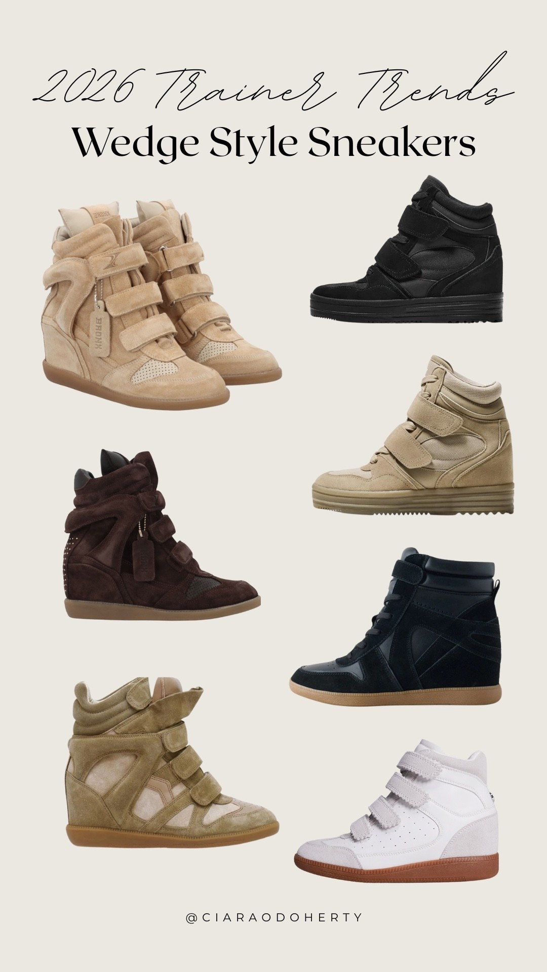 2026 Trainer Trends: Wedge Style Sneakers

ASOS, bershka, next, Steve madden, river island, bronx, wedge sneakers, Isabel marant 

#LTKireland #LTKeurope #LTKwinter