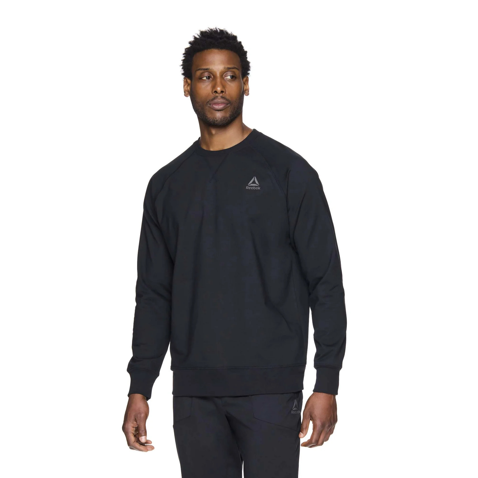 Reebok Mens and Big Mens Off the Grid Fleece Crewneck Sweatshirt, up to Sizes 3XL | Walmart (US)
