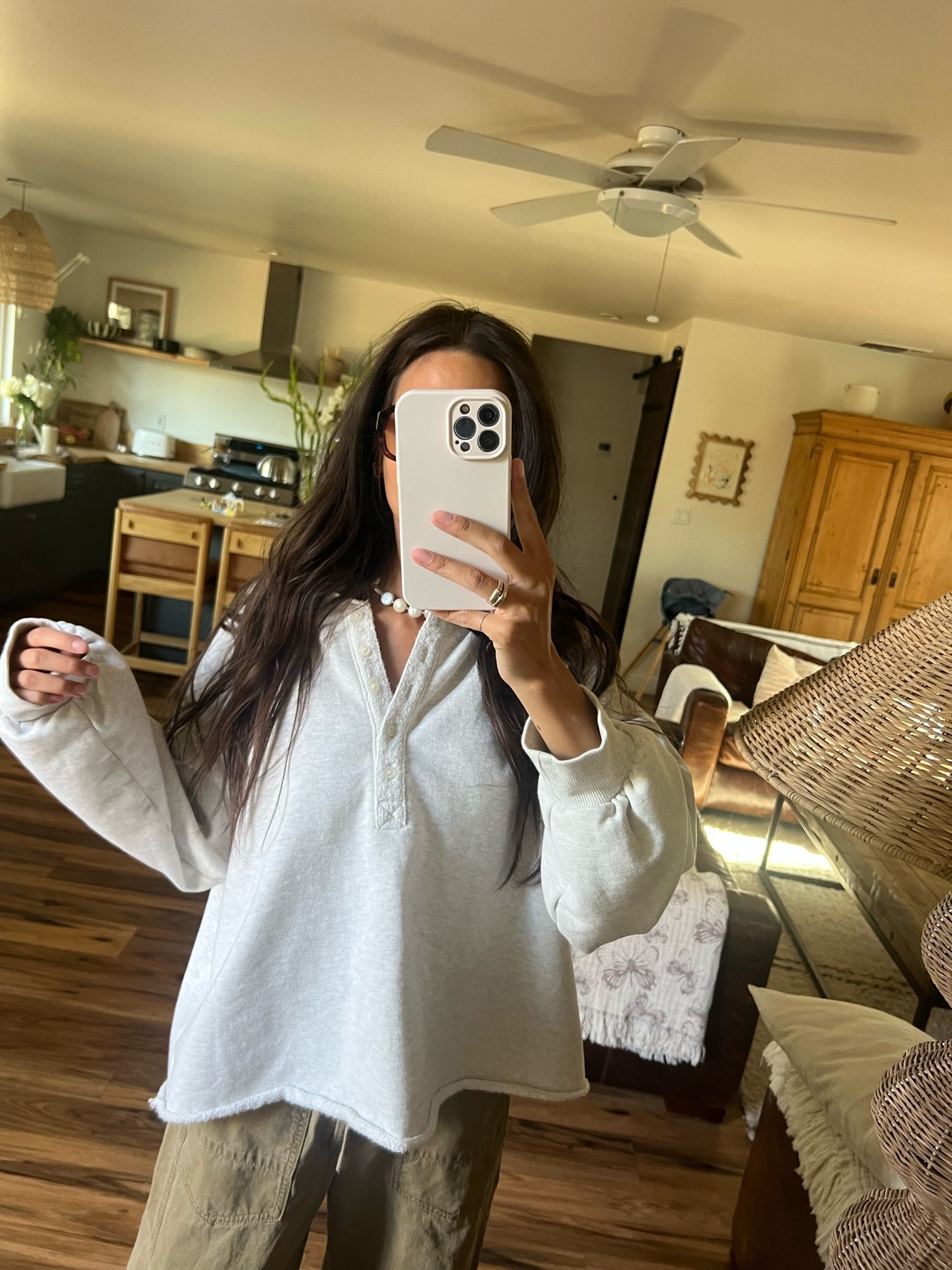 Took an XL in the sweater, it does shrink a bit