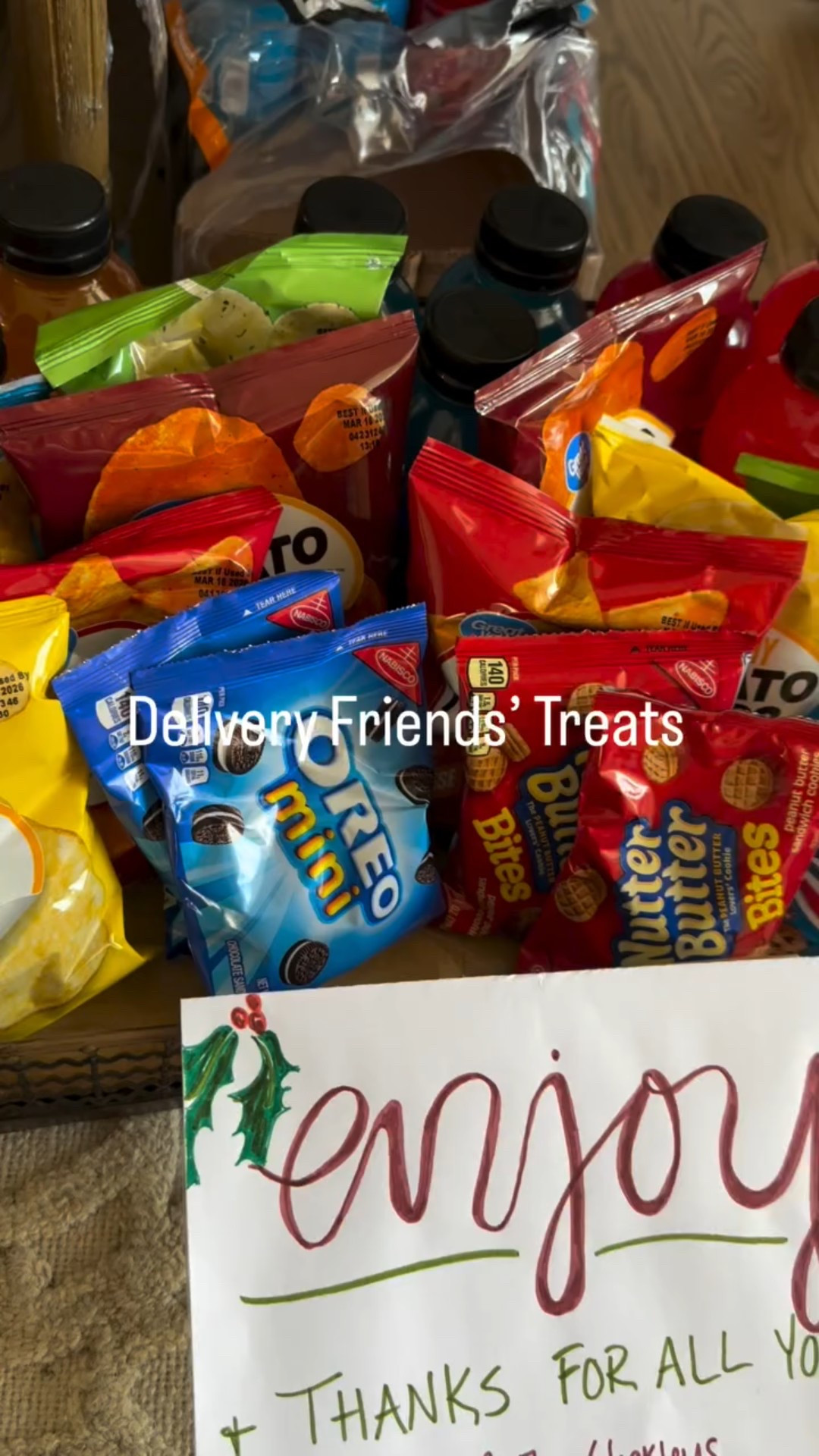 Don’t forget about our friends who bring us joy all year! I’m going to do this a few times throughout the year from now on; especially in the warmer months also! Yesterday my UPS friend thanked me for “for the drinks and snacks everyday” and it made me so happy that he enjoyed it! #spreadthecheer 

#momstyleblogger #njblogger #over40style #giftideas