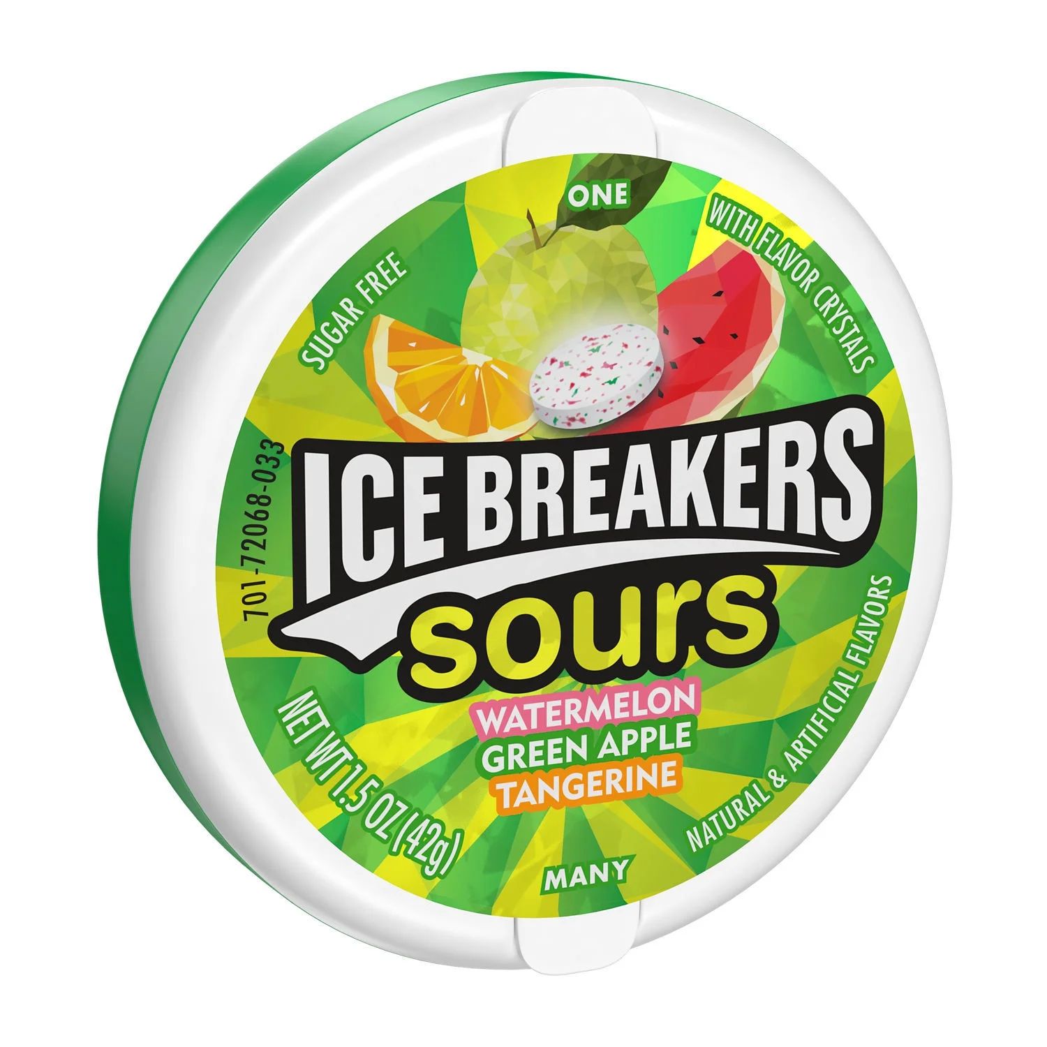 Ice Breakers Sours Assorted Fruit Flavored Sugar Free Mints, Tin 1.5 oz | Walmart (US)