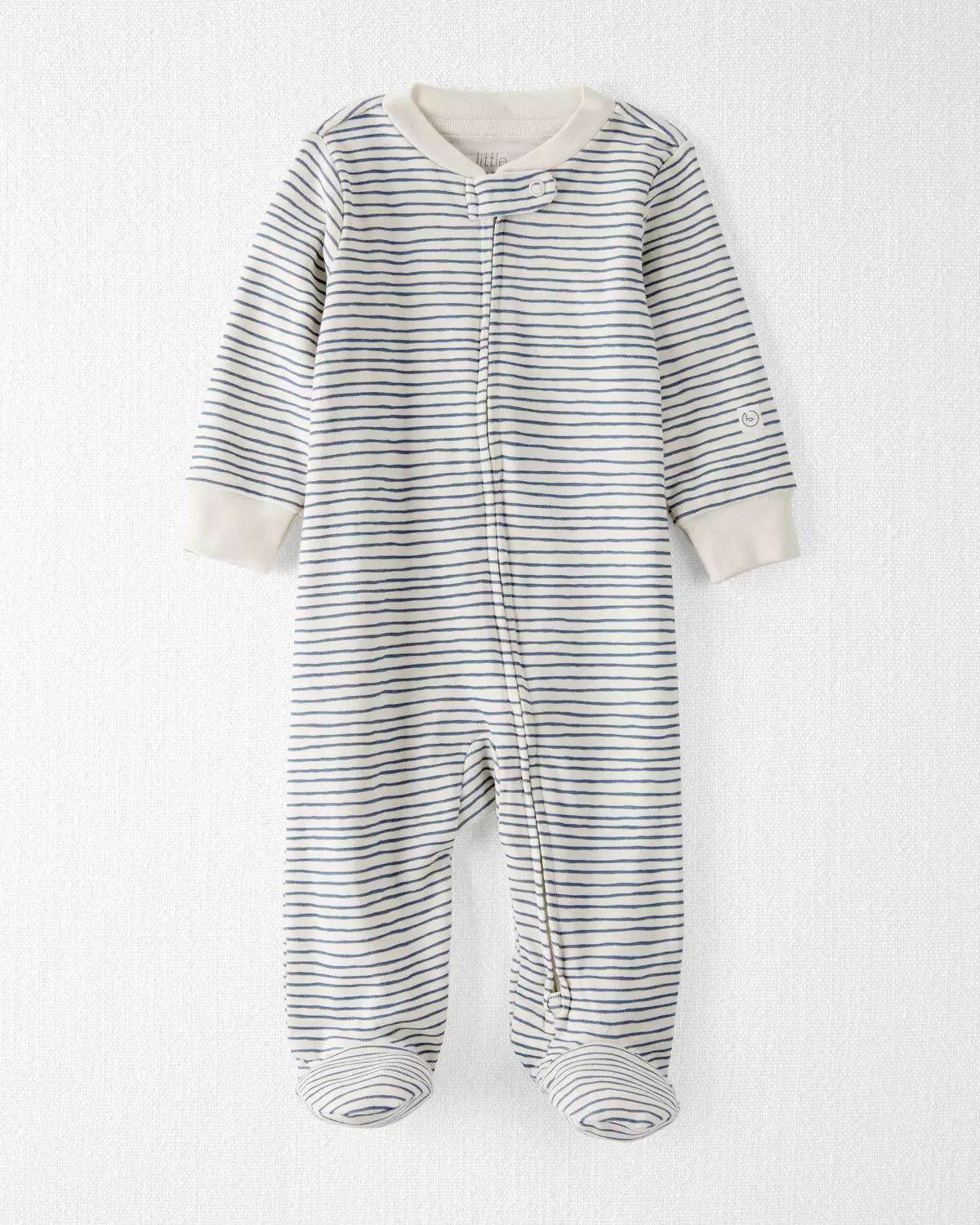 Painterly Stripes Baby Organic Cotton Sleep & Play Pajamas  | carters.com | Carter's