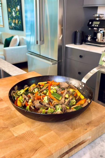 My husband bought this 12” carbon steel skillet to sear the perfect steaks but I’ve been stealing it to make stir fry recipes 😆

#LTKmens #LTKhome