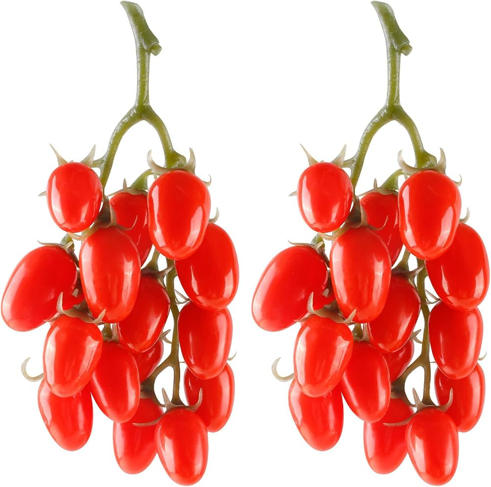 Artificial Tomato String, 2 Pack Simulation Artificial Lifelike Fake Fruits Vegetable Photography... | Amazon (US)