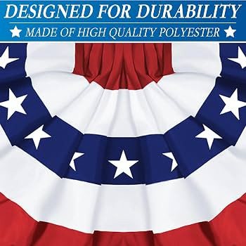 6 Pack Large Size 3 X 6 FT American Bunting Flag, 4th of July Decorations USA Pleated Fan Flag Pa... | Amazon (US)