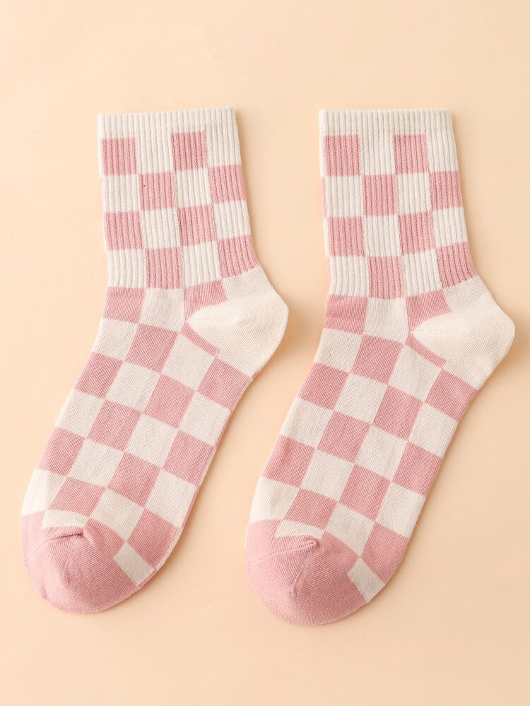 Plaid Pattern Crew Socks | SHEIN
