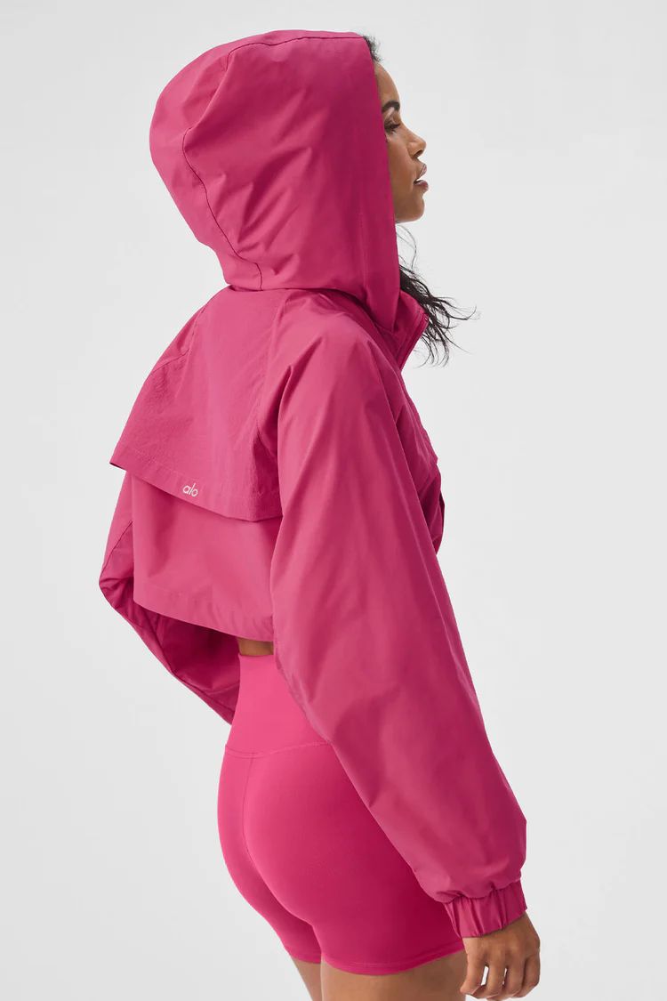 Cropped Playmaker Jacket - Pink Summer Crush | Alo Yoga
