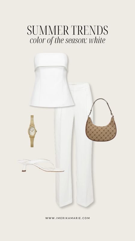 Summer fashion trends: White

White tube top, white pants, white kitten heels, mango shoulder bag, dainty watch, small watch, summer vacation outfit, summer outfit, sandals, white outfit

#LTKStyleTip #LTKSeasonal #LTKFindsUnder100