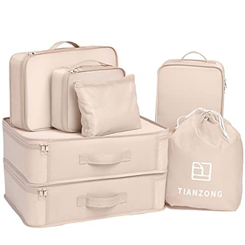 HiDay 7 Set Packing Cubes Luggage Packing Organizers both for Travel and Daily Storage | Amazon (US)