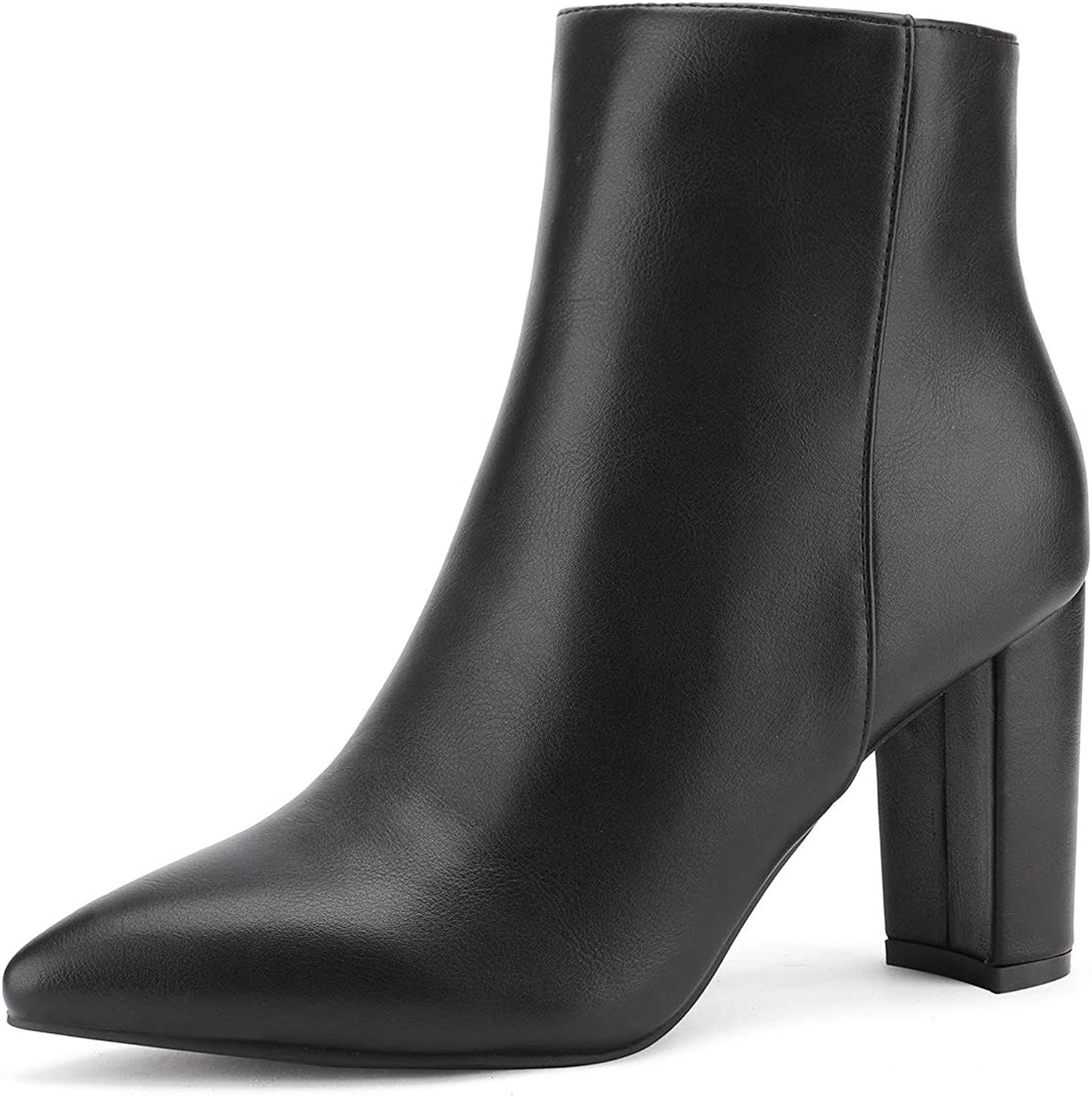 DREAM PAIRS Women's Chunky High Heel Ankle Booties | Amazon (US)