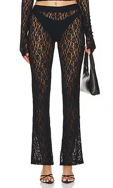 EB Denim Low Rise Legging in Black Lace from Revolve.com | Revolve Clothing (Global)