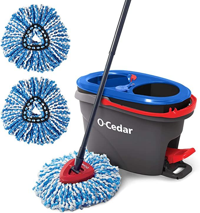 O-Cedar EasyWring RinseClean Microfiber Spin Mop & Bucket Floor Cleaning System with 2 Extra Refi... | Amazon (US)