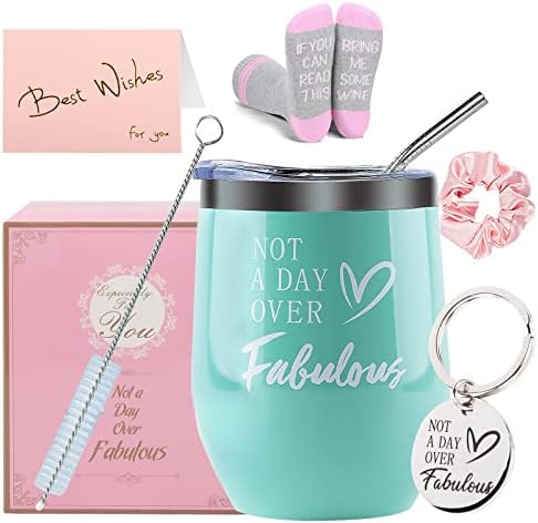Birthday Gifts for Women, Get Well Soon Gifts for Women, Wine Tumbler Gift Set for Women, Valenti... | Amazon (US)