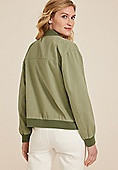 Twill Bomber Jacket | Maurices