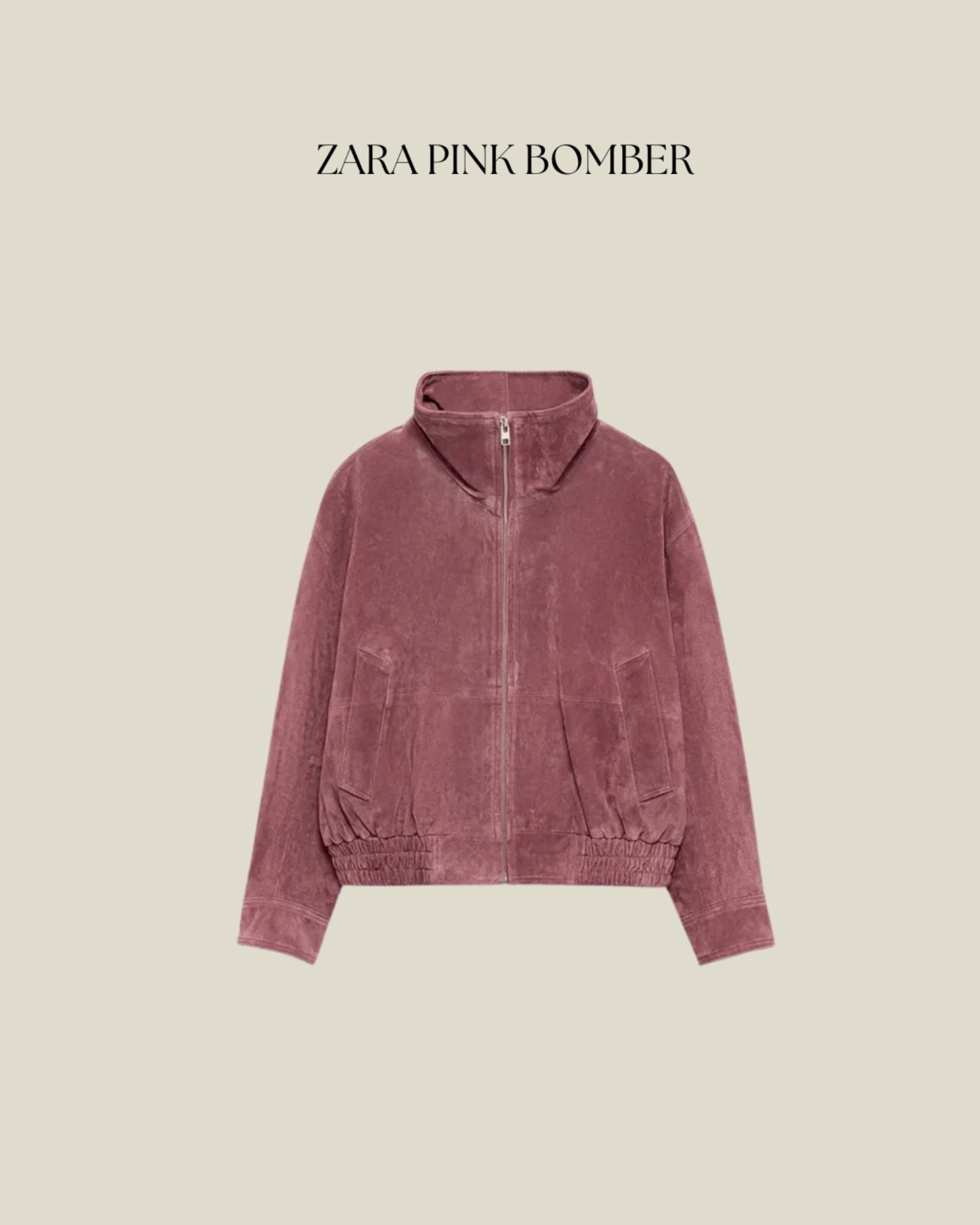 Suede pink jacket