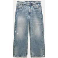 Zara - Trf Relaxed-Fit Mid-Rise Jeans In Light Blue - 18 - Woman | Zara UK