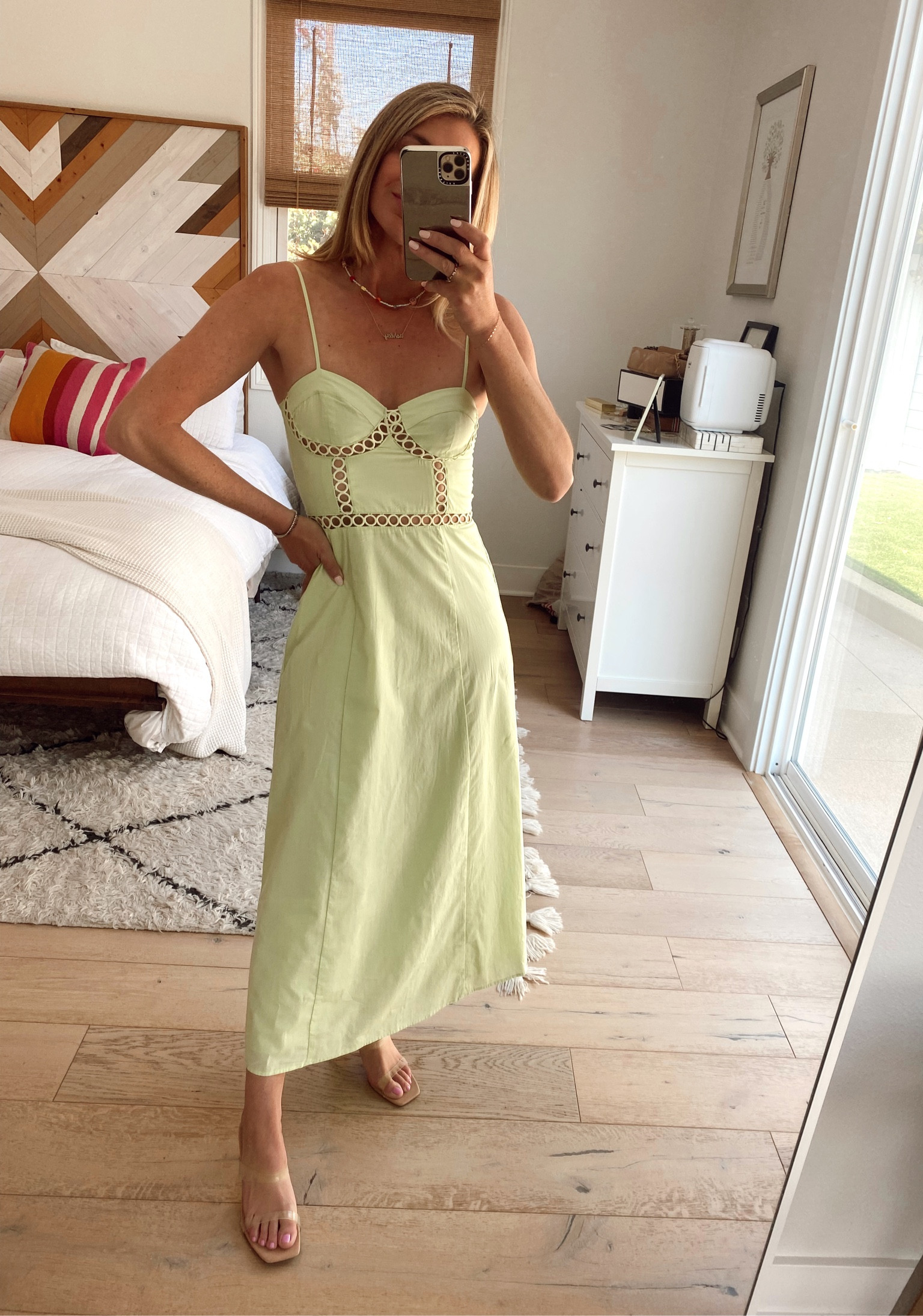 Cute spring dress from H&M. Can be dressed up or down. Would be cute for brunch or a wedding guest  

#LTKwedding #LTKstyletip #LTKSeasonal