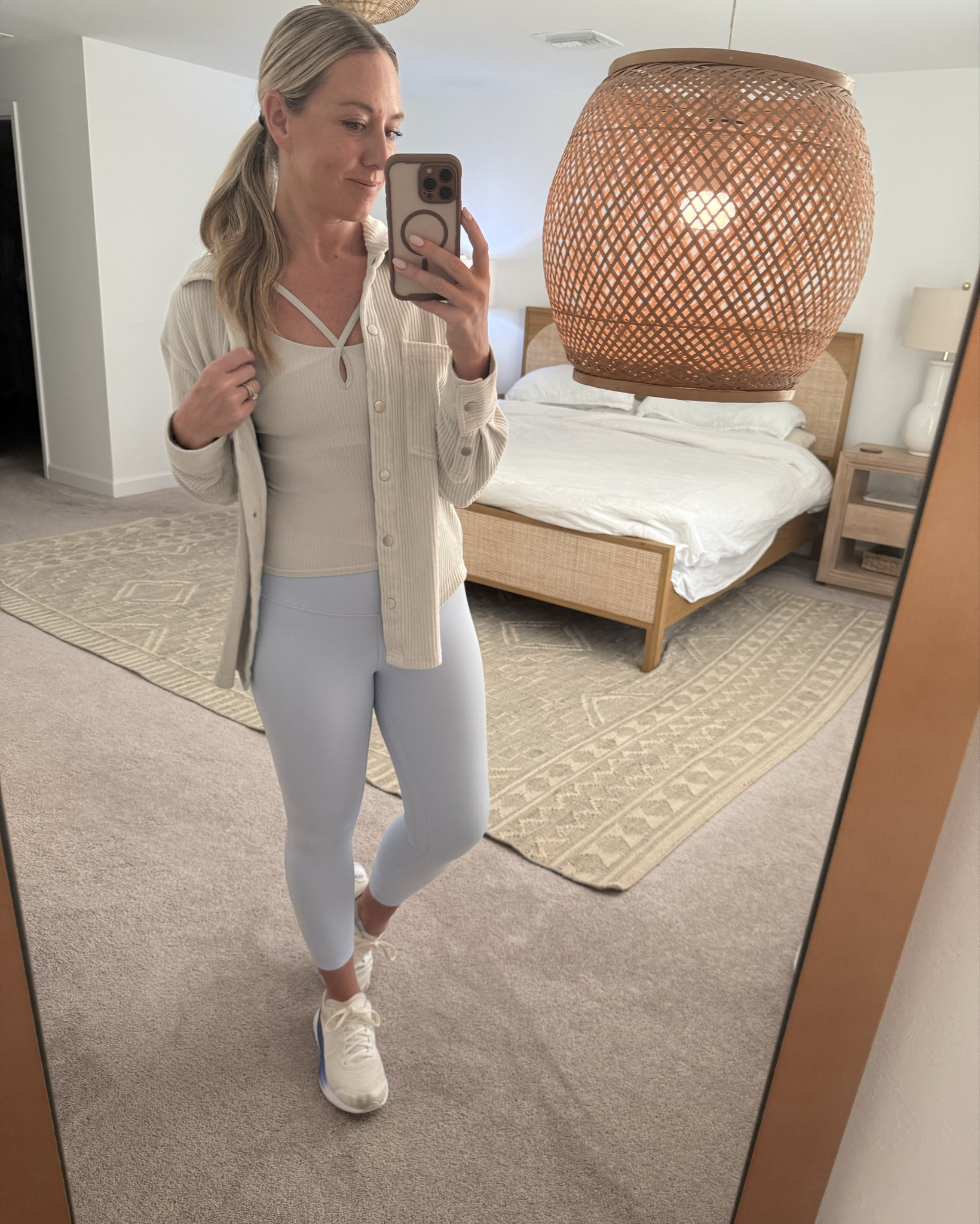 From school drop-off to teaching Pilates—this is how I make my outfits work for my day! 

Started my morning in this Z Supply shacket, Lululemon Align leggings, and a ribbed strappy tank—comfy enough for computer work but cute enough for running the kids to the bus. Then, I swapped the shacket for my cozy Spanx sweatshirt before heading to the studio to teach Pilates.

Loving these light blue Aligns for spring—even though I don’t usually do light-colored leggings, this warm weather has me in the mood for fresh neutrals! Also, Lululemon quality never disappoints.

—> Save this post for a versatile activewear outfit idea that goes from errands to workouts!

#LTKfit #LTKstyletip #PilatesStyle #MomOutfit #AthleisureLooks #SpringActivewear #LululemonAlign #SpanxSweatshirt #ZSupplyShacket #CasualChic 

#LTKOver40 #LTKActive #LTKFitness