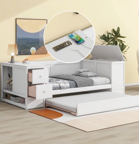 Here’s the trundle daybed that I got for my preteen daughter! I love that it has a charging station and a place to plug in your lamp. 

#LTKfamily #LTKhome #LTKsalealert