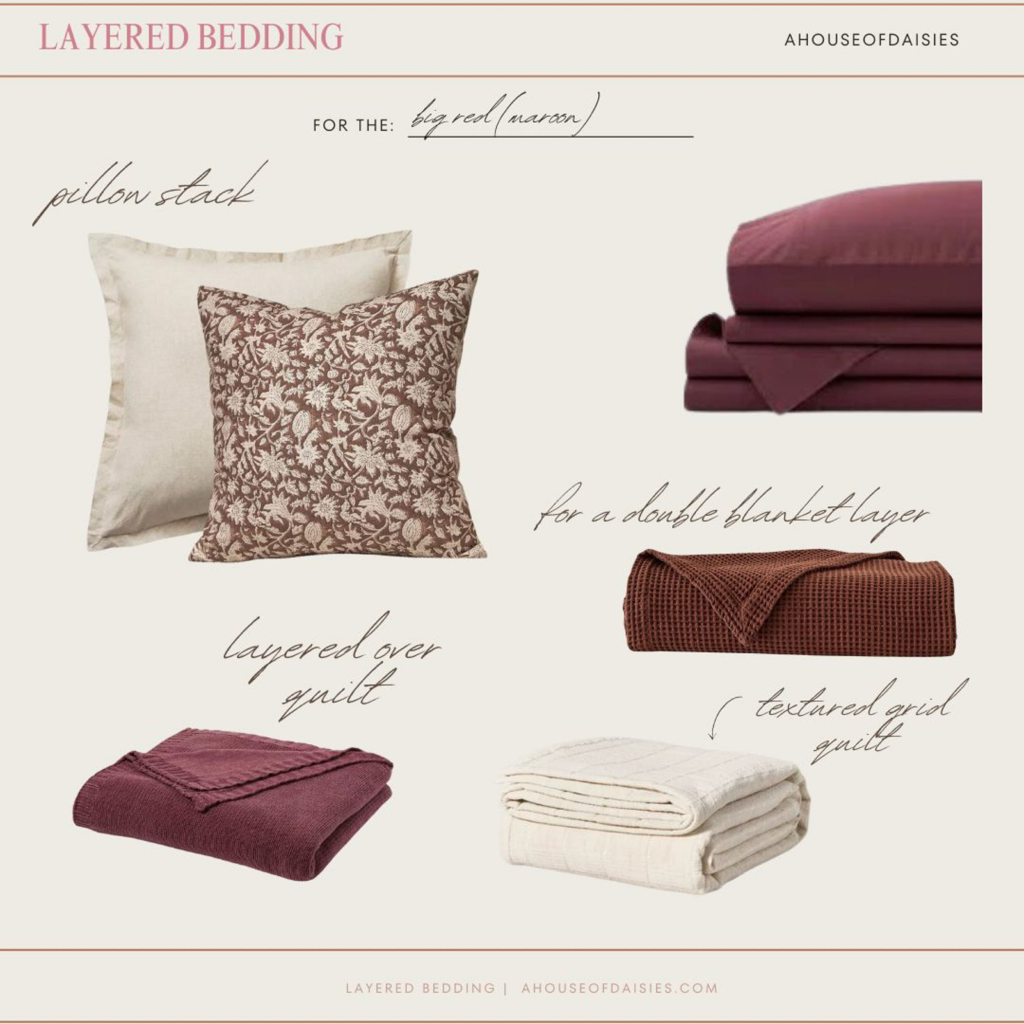 Maroon bedding, fall bedding, burgundy bedding , floral bedding, neutral bedroom, moody room 

#LTKHome #LTKFindsUnder50 #LTKStyleTip