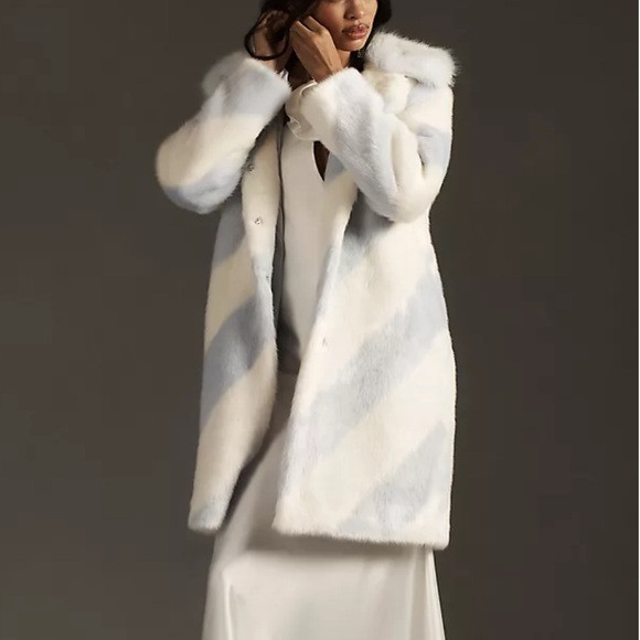 Anthropologie Maeve Faux Fur Coat | Poshmark