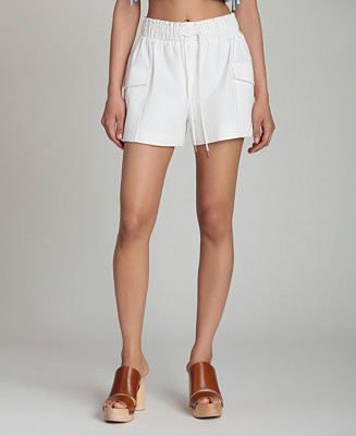 Avec Les Filles Women's Mid-Rise Cargo Shorts - Macy's | Macy's