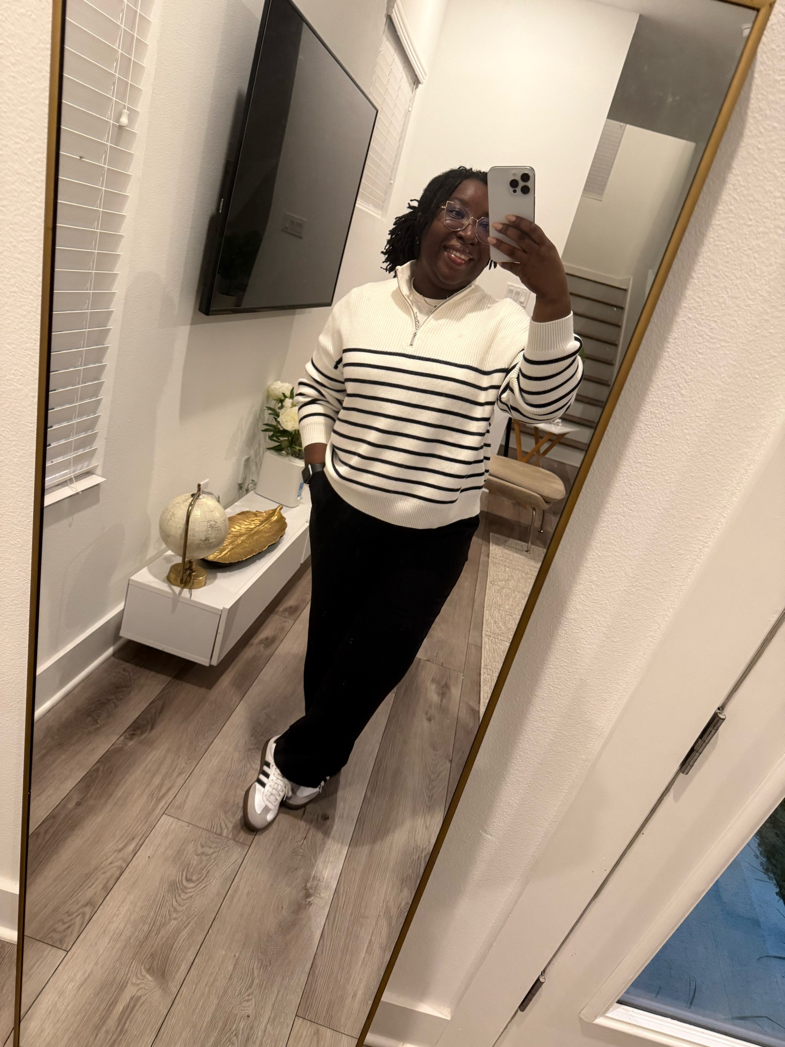 Fall Outfit, Sweater from Mango, shoes are Sambas from Adidas!

#LTKStyleTip #LTKMidsize #LTKWorkwear
