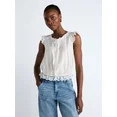 Scoop Women’s Day Lace Trim Top, Sizes XS-XXL | Walmart (US)